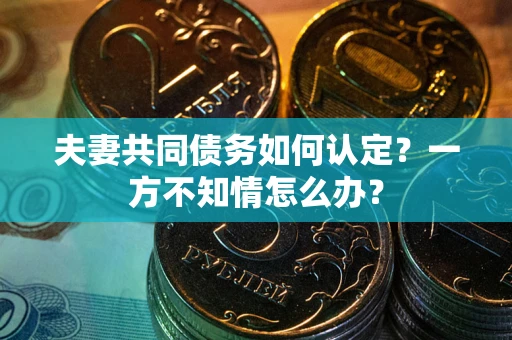 北京夫妻共同债务如何认定？一方不知情怎么办？