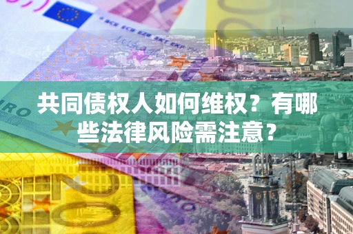 北京共同债权人如何维权？有哪些法律风险需注意？