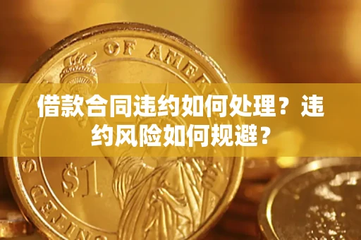 北京借款合同违约如何处理？违约风险如何规避？