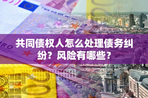 北京共同债权人怎么处理债务纠纷？风险有哪些？